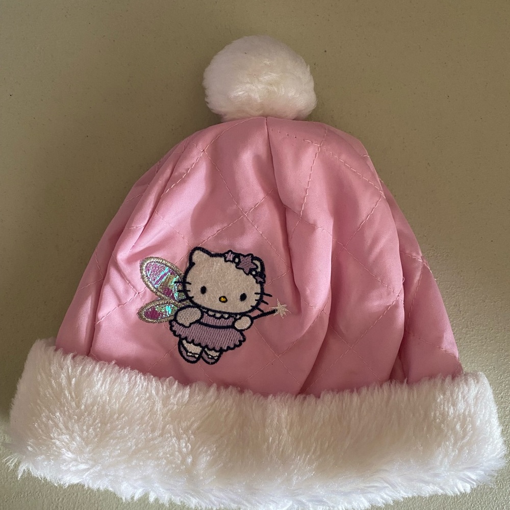 Sanrio Hello Kitty Waterproof Fur Lined Pom-Pom Hat